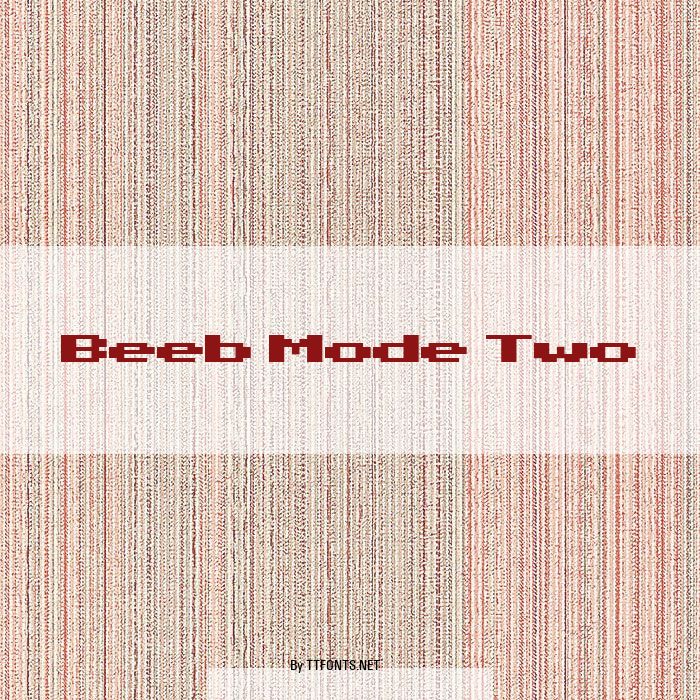 Beeb Mode Two example